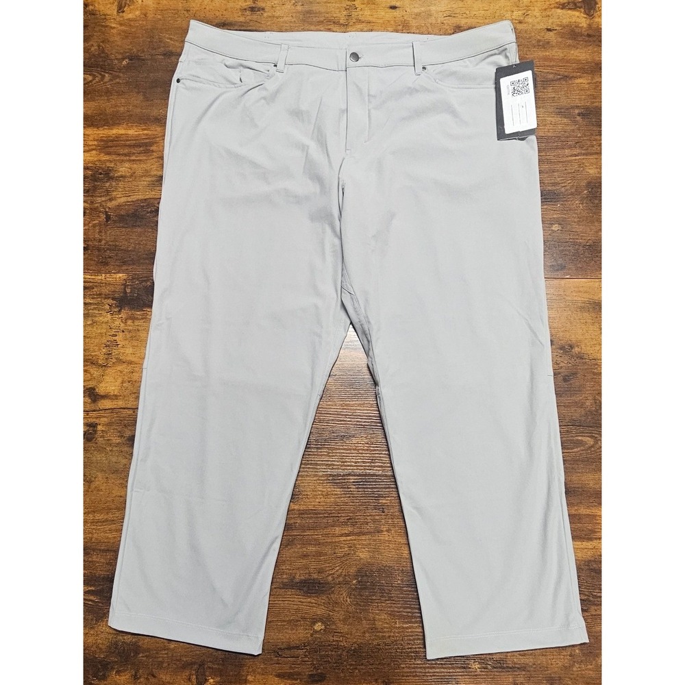 Lululemon ABC Pant Relaxed Silver Drop Grey Warpstreme 5-Pocket Mens 44x30